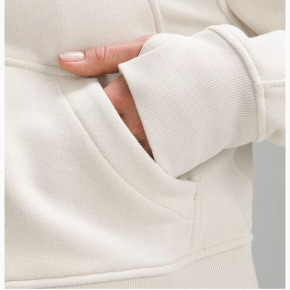 Lululemon Scuba Oversized Half-Zip Hoodie size M/L Colour Bone - Picture 2 of 9